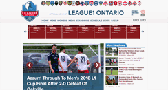 Desktop Screenshot of league1ontario.com